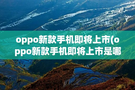 oppo新款手机即将上市(oppo新款手机即将上市是哪款2023)
