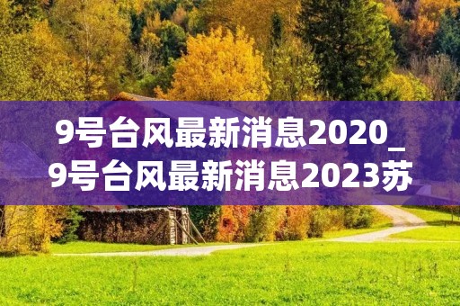 9号台风最新消息2020_9号台风最新消息2023苏拉