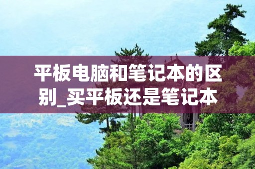 平板电脑和笔记本的区别_买平板还是笔记本