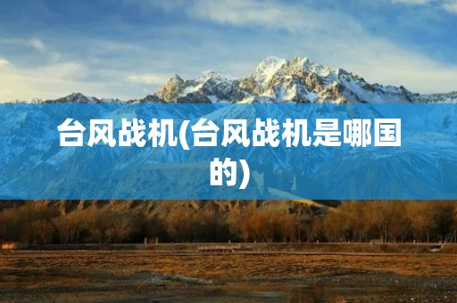 台风战机(台风战机是哪国的) 台风战机(台风战机是哪国的)