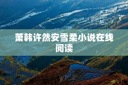 萧韩许然安雪柔小说在线阅读