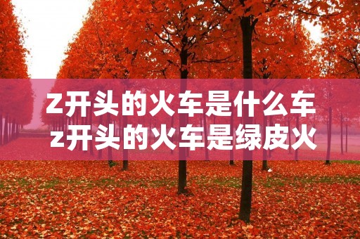 Z开头的火车是什么车 z开头的火车是绿皮火车吗