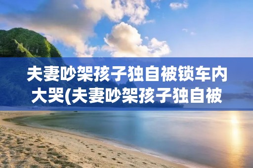夫妻吵架孩子独自被锁车内大哭(夫妻吵架孩子独自被锁车内大哭看法)