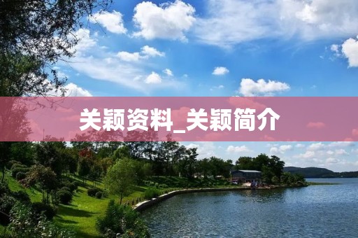 关颖资料_关颖简介