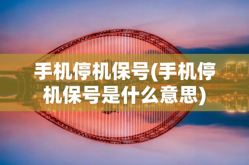 手机停机保号(手机停机保号是什么意思)