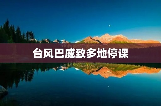 台风巴威致多地停课