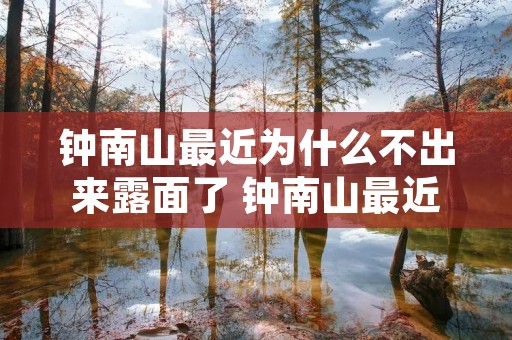 钟南山最近为什么不出来露面了 钟南山最近怎么没消息了