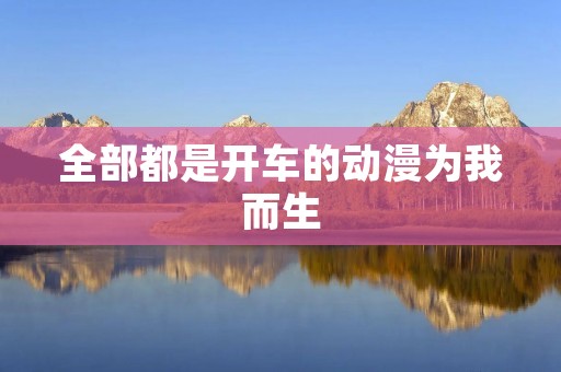 全部都是开车的动漫为我而生