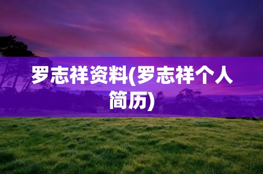 罗志祥资料(罗志祥个人简历)