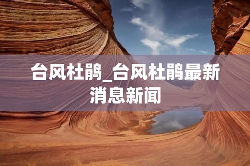 台风杜鹃_台风杜鹃最新消息新闻 台风杜鹃_台风杜鹃最新消息新闻