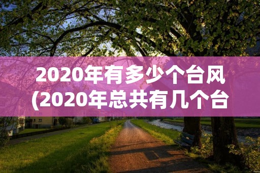 2020年有多少个台风(2020年总共有几个台风) 2020年有多少个台风(2020年总共有几个台风)