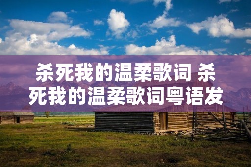 杀死我的温柔歌词 杀死我的温柔歌词粤语发音