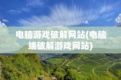 电脑游戏破解网站(电脑端破解游戏网站)
