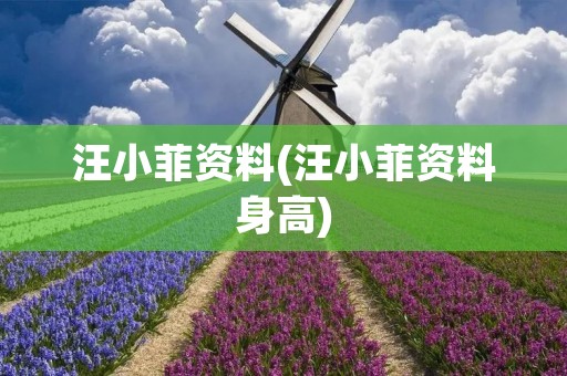 汪小菲资料(汪小菲资料身高)