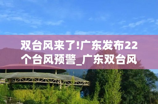 双台风来了!广东发布22个台风预警_广东双台风严重吗