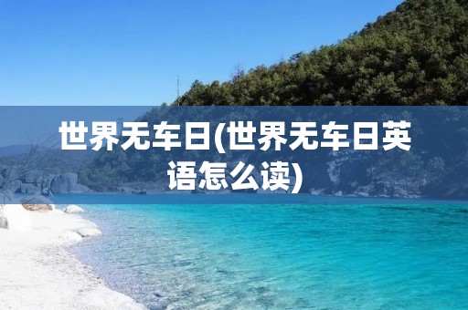 世界无车日(世界无车日英语怎么读)