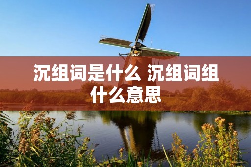 沉组词是什么 沉组词组什么意思 沉组词是什么 沉组词组什么意思