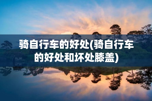 骑自行车的好处(骑自行车的好处和坏处膝盖)