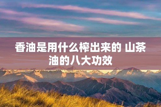香油是用什么榨出来的 山茶油的八大功效 香油是用什么榨出来的 山茶油的八大功效