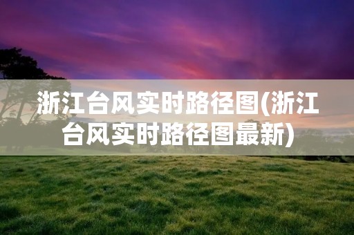 浙江台风实时路径图(浙江台风实时路径图最新)