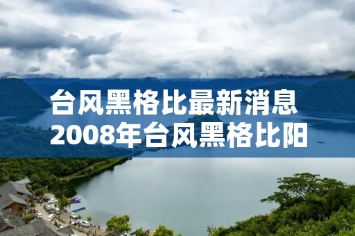 台风黑格比最新消息 2008年台风黑格比阳江 台风黑格比最新消息 2008年台风黑格比阳江