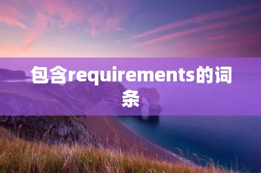 包含requirements的词条