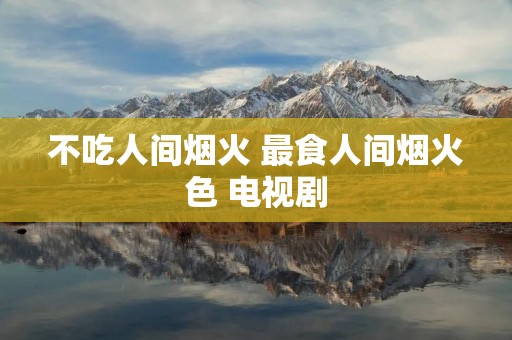 不吃人间烟火 最食人间烟火色 电视剧