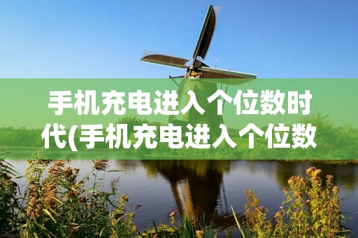 手机充电进入个位数时代(手机充电进入个位数时代1)