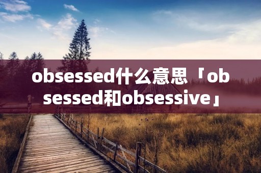 obsessed什么意思「obsessed和obsessive」