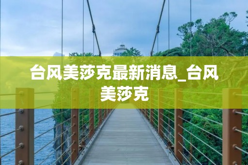 台风美莎克最新消息_台风美莎克 台风美莎克最新消息_台风美莎克