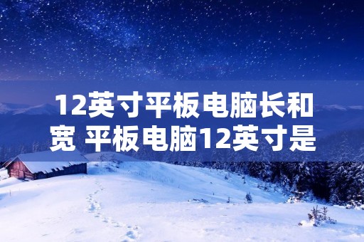 12英寸平板电脑长和宽 平板电脑12英寸是多少厘米