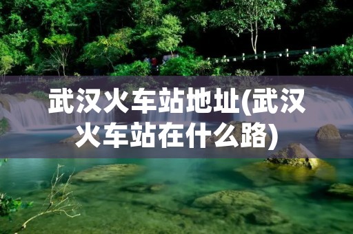 武汉火车站地址(武汉火车站在什么路)