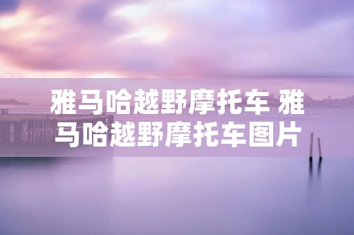 雅马哈越野摩托车 雅马哈越野摩托车图片