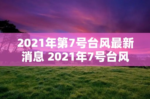 2021年第7号台风最新消息 2021年7号台风最新消息台风路径 2021年第7号台风最新消息 2021年7号台风最新消息台风路径