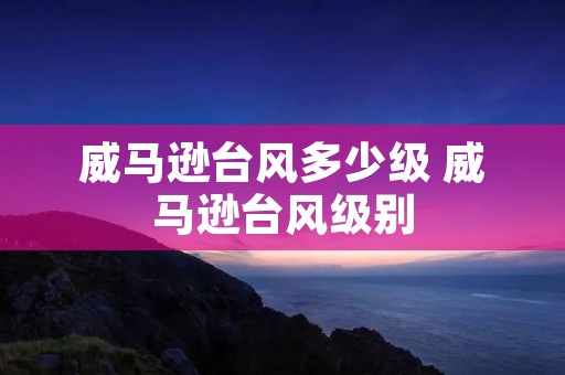 威马逊台风多少级 威马逊台风级别 威马逊台风多少级 威马逊台风级别