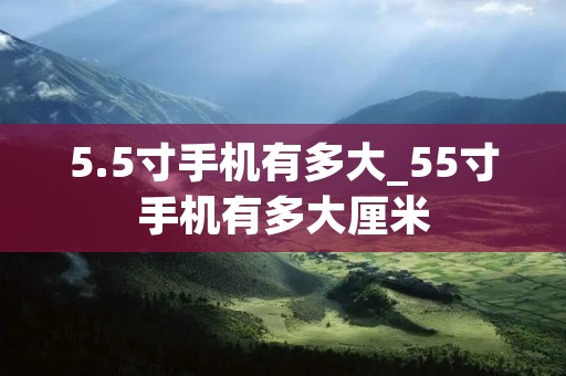 5.5寸手机有多大_55寸手机有多大厘米
