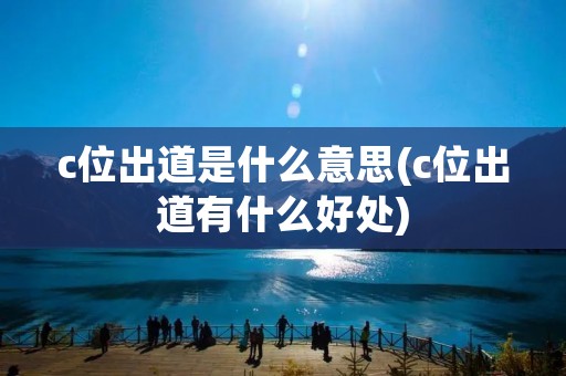c位出道是什么意思(c位出道有什么好处)