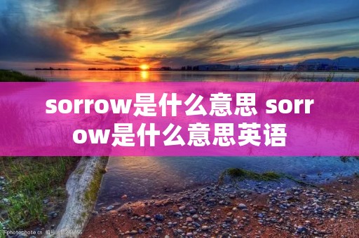 sorrow是什么意思 sorrow是什么意思英语 sorrow是什么意思 sorrow是什么意思英语