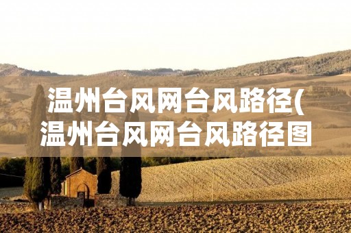 温州台风网台风路径(温州台风网台风路径图最新消息今天新增) 温州台风网台风路径(温州台风网台风路径图最新消息今天新增)