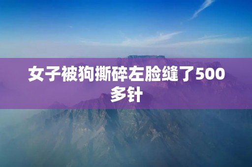 女子被狗撕碎左脸缝了500多针