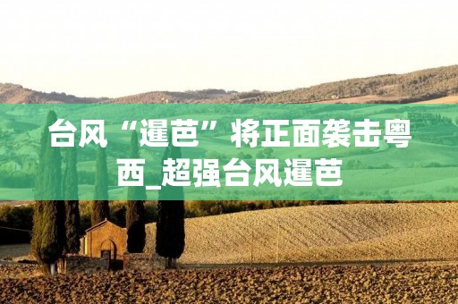 台风“暹芭”将正面袭击粤西_超强台风暹芭 台风“暹芭”将正面袭击粤西_超强台风暹芭
