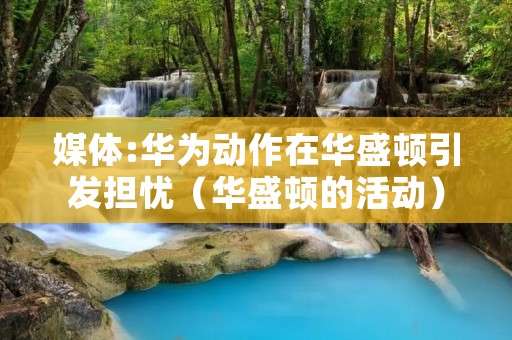 媒体:华为动作在华盛顿引发担忧(华盛顿的活动)