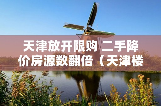 天津放开限购 二手降价房源数翻倍(天津楼市放开限购)
