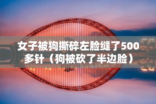 女子被狗撕碎左脸缝了500多针(狗被砍了半边脸)