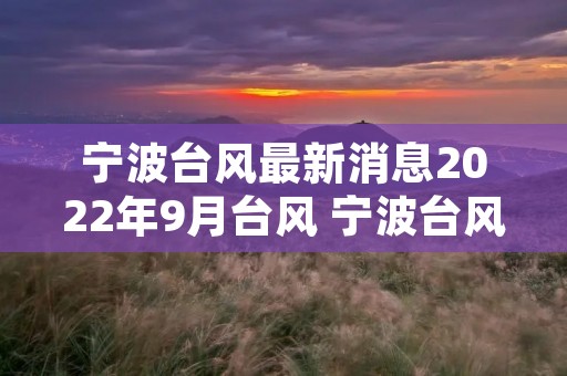 宁波台风最新消息2022年9月台风 宁波台风最新消息2022年9月台风走向 宁波台风最新消息2022年9月台风 宁波台风最新消息2022年9月台风走向