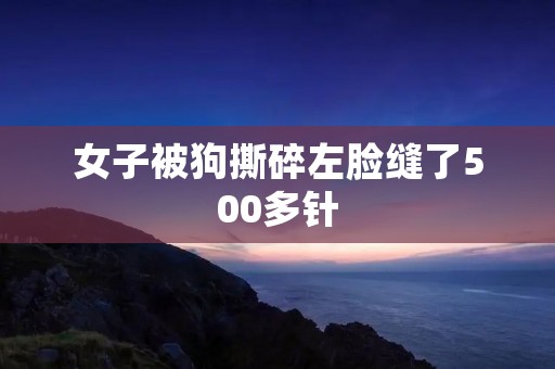 女子被狗撕碎左脸缝了500多针