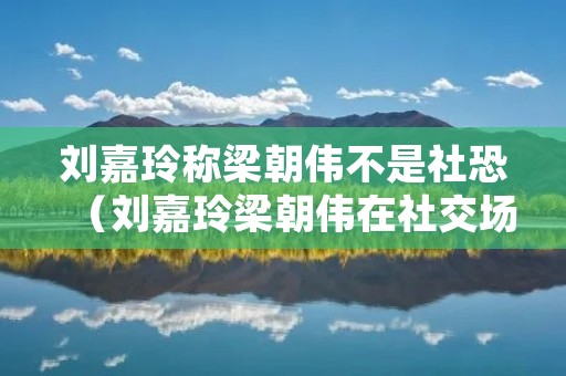 刘嘉玲称梁朝伟不是社恐(刘嘉玲梁朝伟在社交场合的区别)