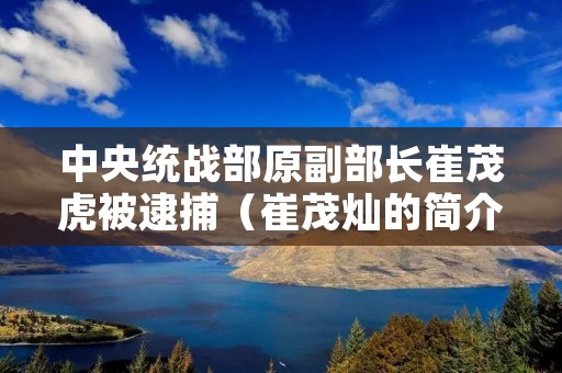 中央统战部原副部长崔茂虎被逮捕(崔茂灿的简介)