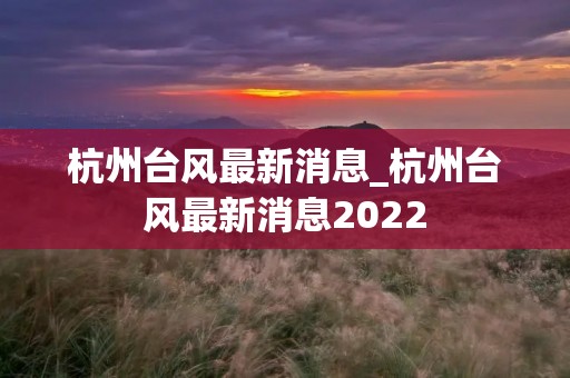 杭州台风最新消息_杭州台风最新消息2022 杭州台风最新消息_杭州台风最新消息2022