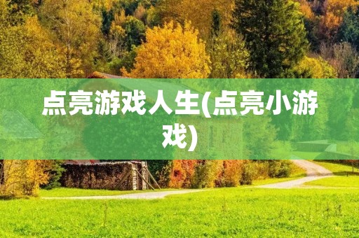点亮游戏人生(点亮小游戏)